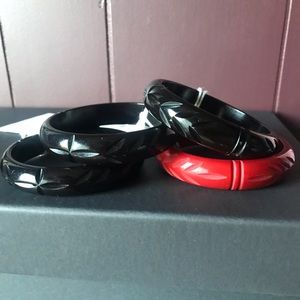 Bow & Crossbones Bangle Set